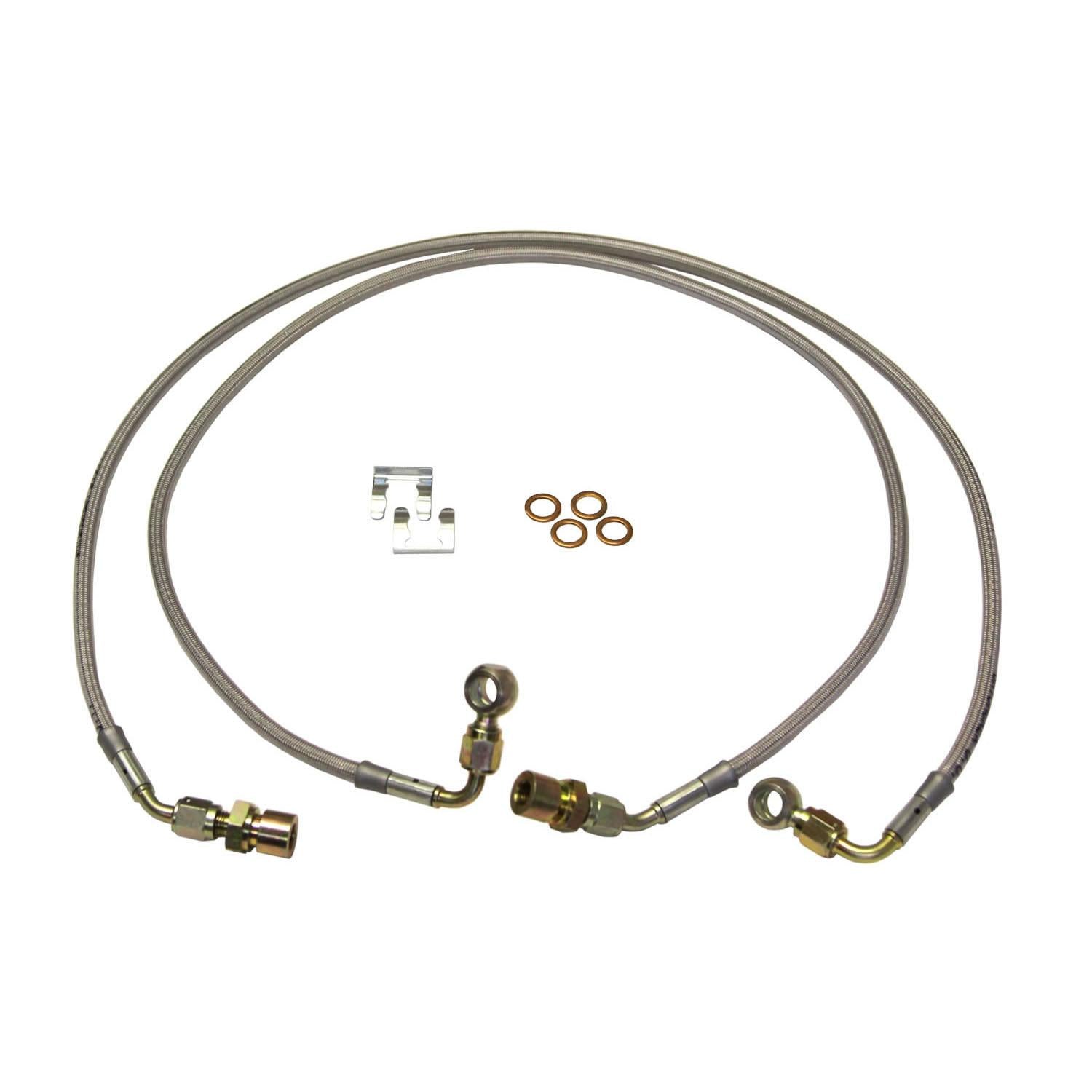 Skyjacker Superduty Stainless Steel Brake Line 08-12 F-250/F-350 Front Lift Height 4 Inch Pair - FBL84