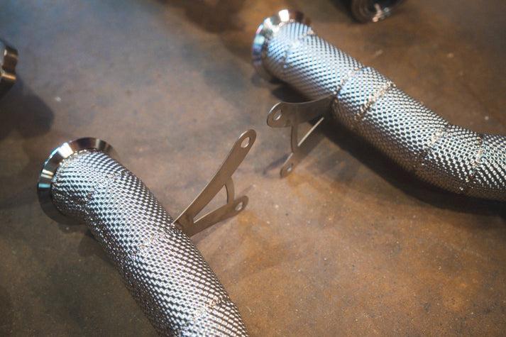 Valvetronic Designs 2009-2015 Ferrari 458 Italia 4.5L Full Exhaust System, Grade 5 Titanium Bespoke Valvetronic OEM Style Tips - FER.458.VSES.FF.TI
