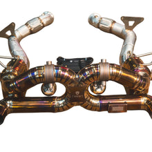 Valvetronic Designs 15-19 Ferrari 488 GTB,Spider 3.9L Full Exhaust System, Grade 5 Titanium Bespoke OEM Style Valvetronic Tips - FER.488.VSES.FF.TI