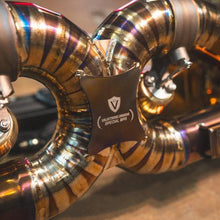 Valvetronic Designs 15-19 Ferrari 488 GTB,Spider 3.9L Full Exhaust System, Grade 5 Titanium Bespoke OEM Style Valvetronic Tips - FER.488.VSES.FF.TI
