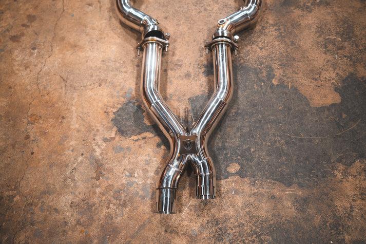 Valvetronic Designs 2006-2012 Ferrari 599 GTB Fiorano, 6.0L Full Exhaust System With Free Flow Headers, Grade 5 Titanium Titanium Bespoke OEM Style Valvetronic Tips - FER.599.VSES.FFH.TI