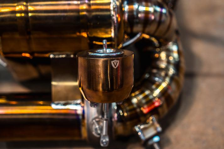 Valvetronic Designs 2012-2025 Ferrari F12 Berlinetta 6.3L Full Exhaust System, Grade 5 Titanium Titanium Bespoke OEM Style Valvetronic Tips - FER.F12.VSES.FF.TI