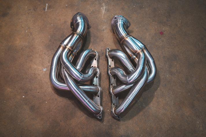 Valvetronic Designs 2004-2009 Ferrari F430 4.3L, Free Flow Exhaust Headers, T304 Stainless Steel - FER.F430.FFH.BR