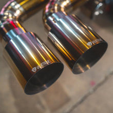 Valvetronic Designs 2004-2009 Ferrari F430 4.3L, Full Exhaust System, Grade 5 Titanium Titanium Bespoke OEM Style Valvetronic Tips - FER.F430.VSES.FF.TI