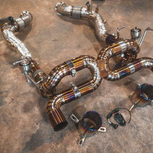 Valvetronic Designs 2019-2023 Ferrari F8 Tributo, Catback Grade 5 Titanium Titanium Bespoke OEM Style Valvetronic Tips - FER.F8.VSES.TI