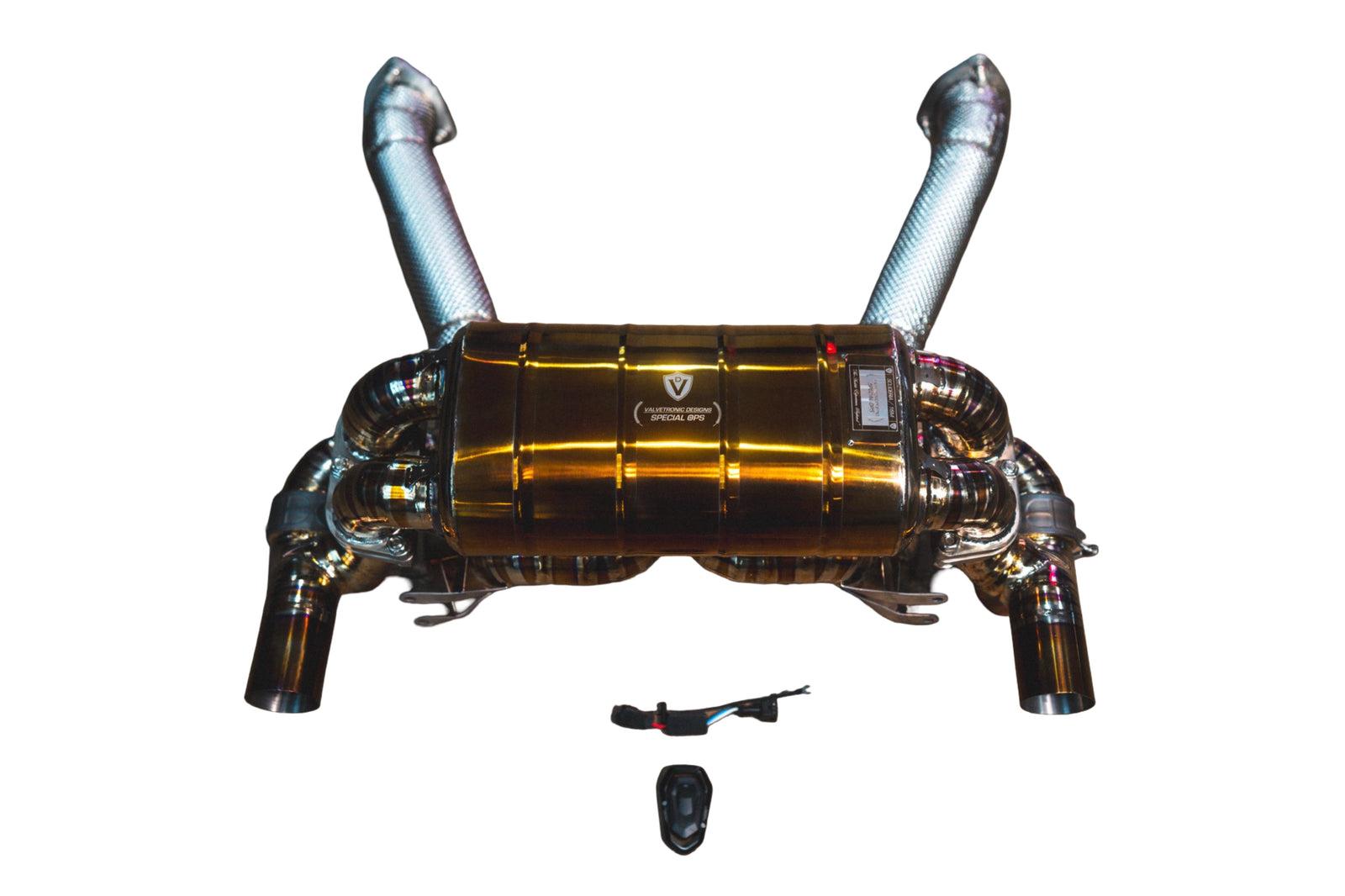 Valvetronic Designs 2008-2009 Ferrari 430 Scuderia 4.3L Full Exhaust System, Grade 5 TitaniumTitanium Bespoke OEM Style Valvetronic - FER.SCUD.VSES.FF.TI