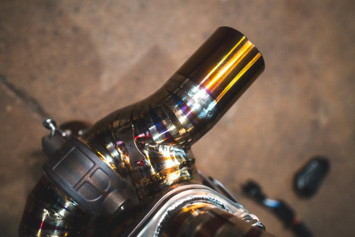 Valvetronic Designs 2008-2009 Ferrari 430 Scuderia 4.3L Full Exhaust System, Grade 5 TitaniumTitanium Bespoke OEM Style Valvetronic - FER.SCUD.VSES.FF.TI