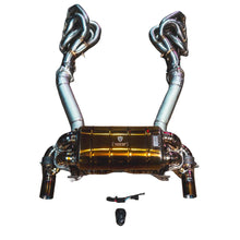 Valvetronic Designs 2008-2009 Ferrari 430 Scuderia 4.3L Full Exhaust System With Free Flow Headers, Grade 5 Titanium Titanium Bespoke OEM Style Valvetronic - FER.SCUD.VSES.FFH.TI