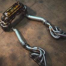 Valvetronic Designs 2008-2009 Ferrari 430 Scuderia 4.3L Full Exhaust System With Free Flow Headers, Grade 5 Titanium Titanium Bespoke OEM Style Valvetronic - FER.SCUD.VSES.FFH.TI