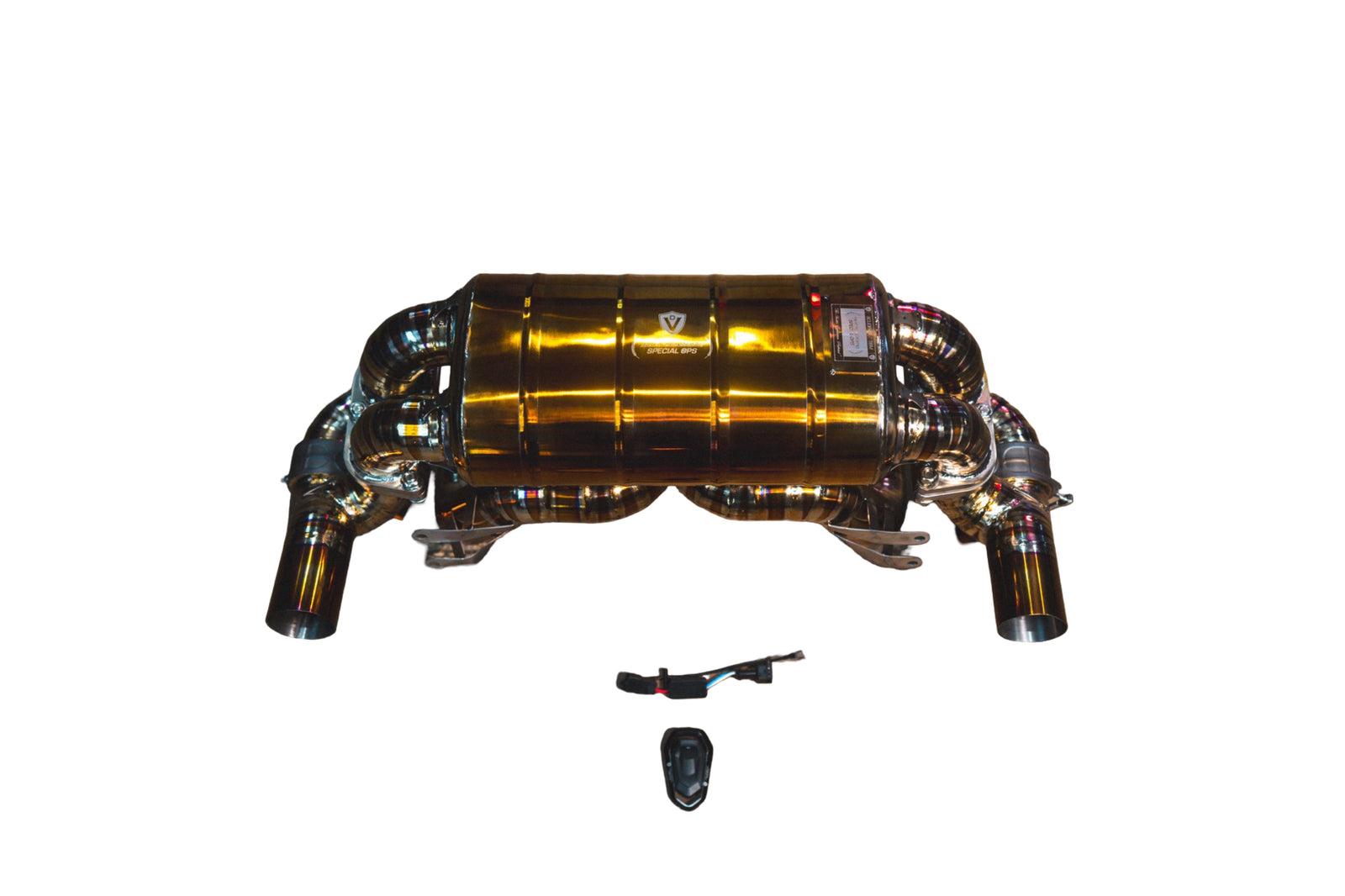Valvetronic Designs 2008-2009 Ferrari 430 Scuderia 4.3L Catback Grade 5 Titanium Titanium Bespoke OEM Style Valvetronic - FER.SCUD.VSES.TI