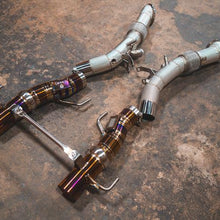 Valvetronic Designs 2019-2025 Ferrari SF90 Stradale 3.9L Full Exhaust System, Grade 5 Titanium Reuses OEM Style Tips - FER.SF90.F1.VSES.FF.TI