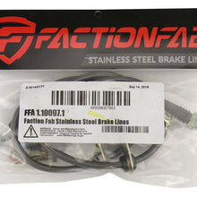 Faction Fab Front Stainless Steel Brake Lines BRZ 2013-2018  FRS 2013-2016  GT-86 17+ - FFA1.10097.1