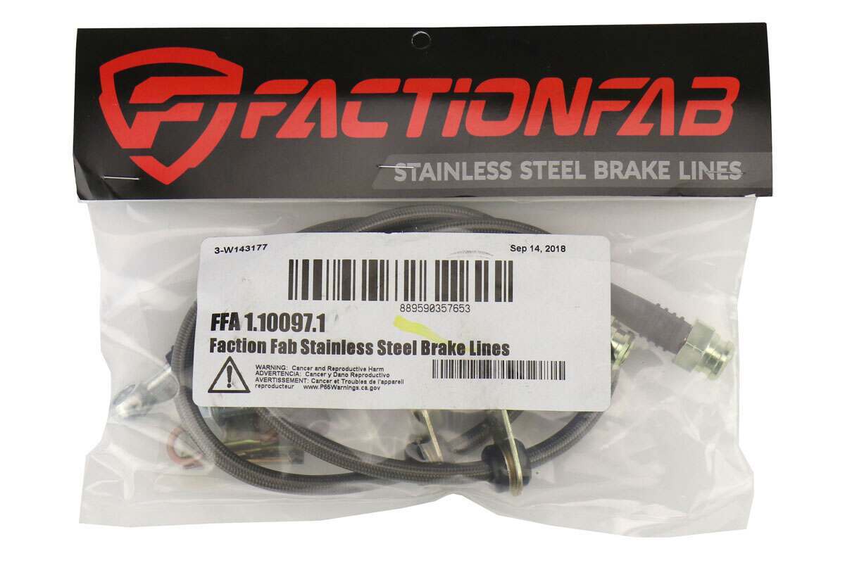 Faction Fab Front Stainless Steel Brake Lines BRZ 2013-2018  FRS 2013-2016  GT-86 17+ - FFA1.10097.1