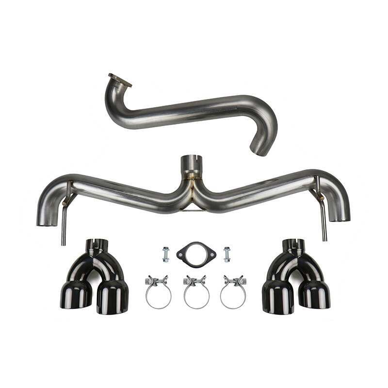 Faction Fab Axle Back Exhaust Black Tip 2008-2014 STi/ 2011-2014 WRX Hatchback - FFA1.10200.3