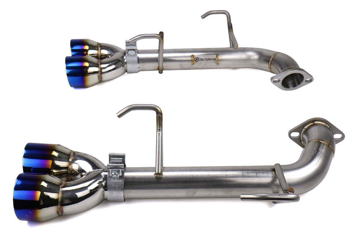 Faction Fab Axle Back Exhaust Burnt Tip 2015-2019 WRX  2015-2018 STi - FFA1.10204.2