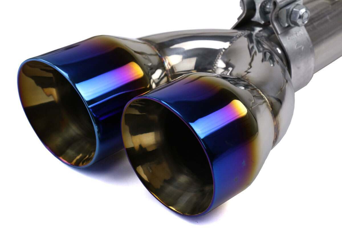 Faction Fab Axle Back Exhaust Burnt Tip 2015-2019 WRX  2015-2018 STi - FFA1.10204.2