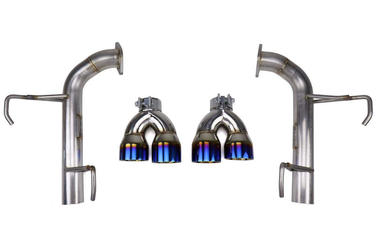 Faction Fab Axle Back Exhaust Burnt Tip 2015-2019 WRX  2015-2018 STi - FFA1.10204.2