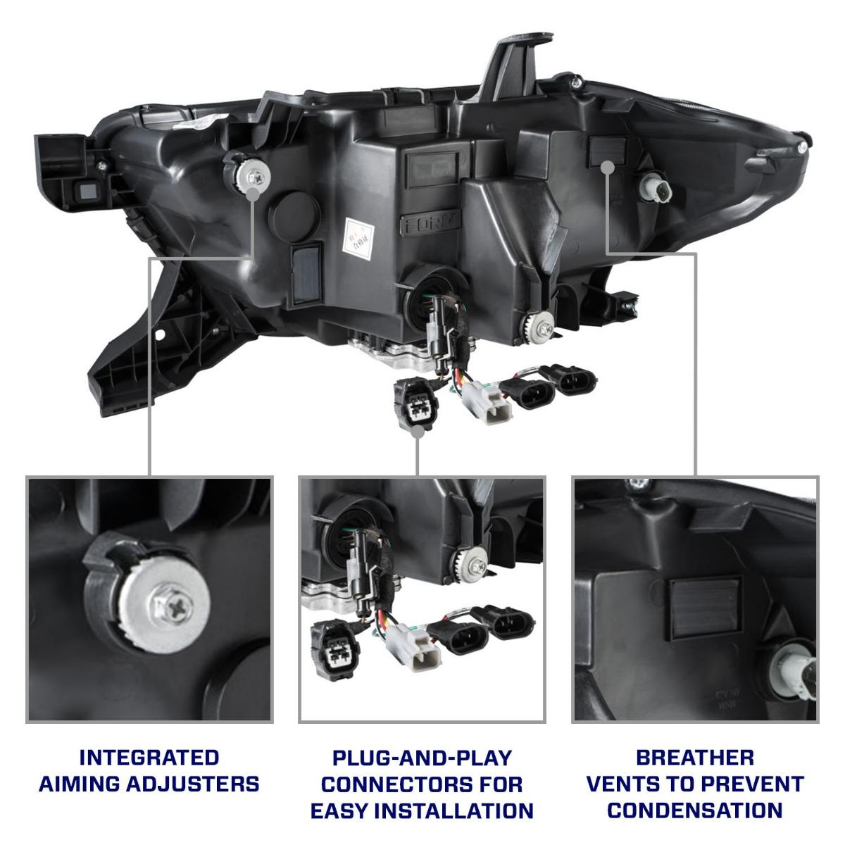 Form Lighting Sequential LED Projector Headlights (Pair) (2016-2022 Toyota Tacoma) - FL0001