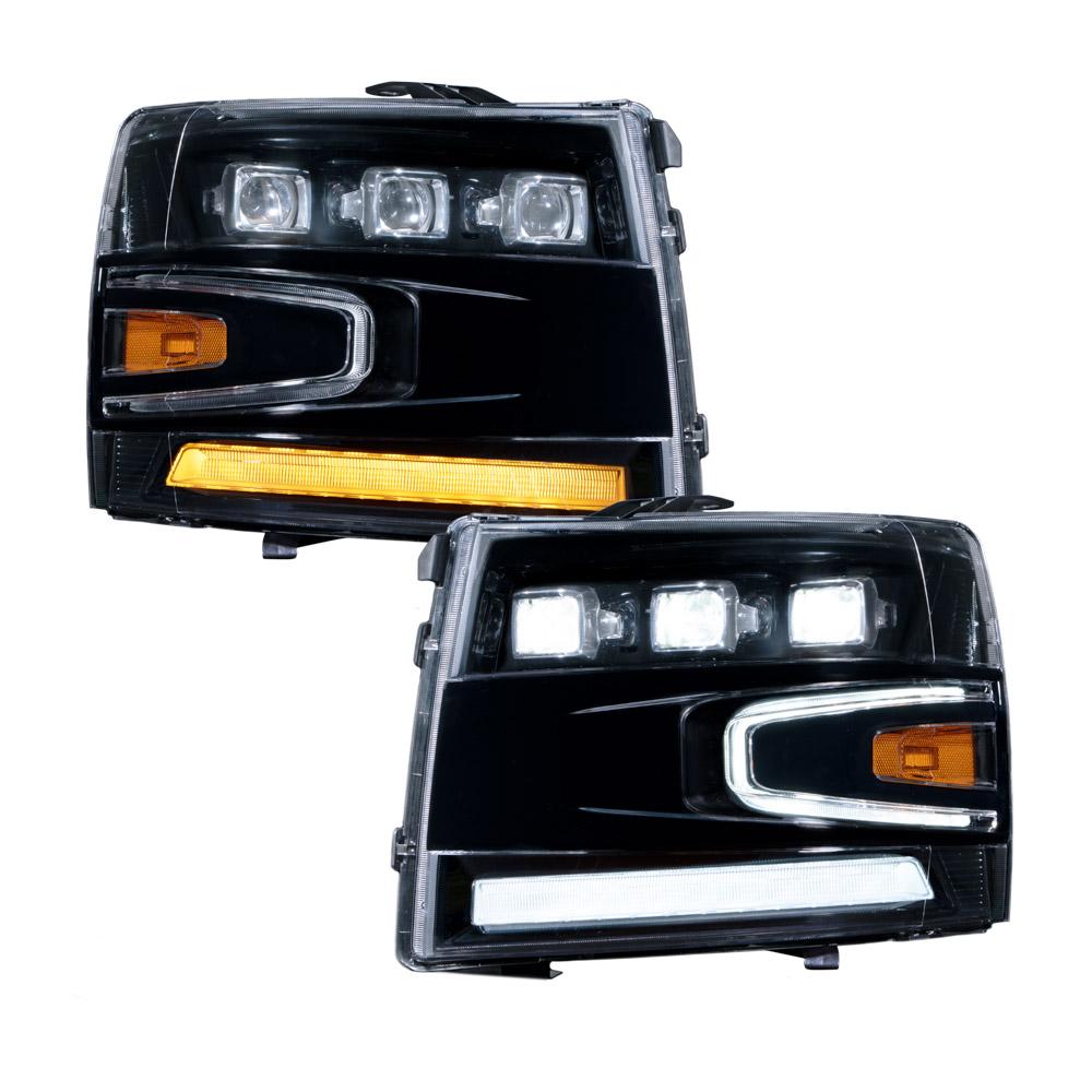 Form Lighting LED Projector Headlights (Pair) (2007-2013 Chevrolet Silverado) - FL0005