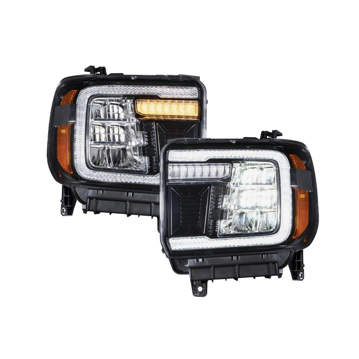 Form Lighting LED Reflector Headlights (Pair) (2014-2018 GMC Sierra 1500 / 2015-2019 GMC Sierra 2500/3500) - FL0011