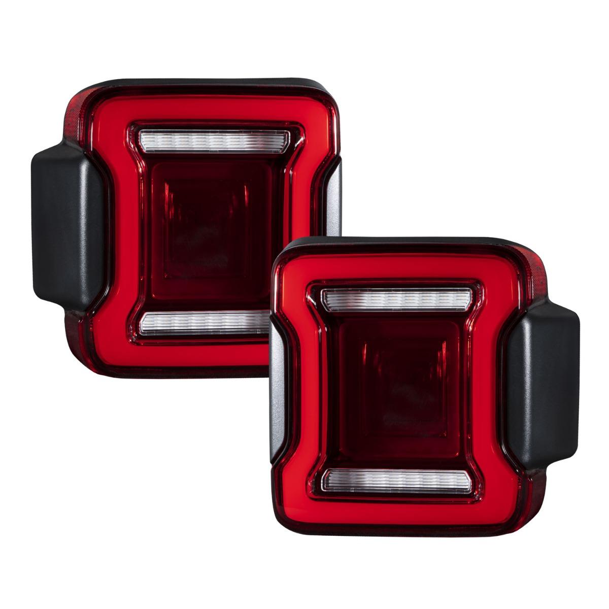 Form Lighting LED Tail Lights - Red (Pair) (2018-2022 Jeep Wrangler) - FL0013