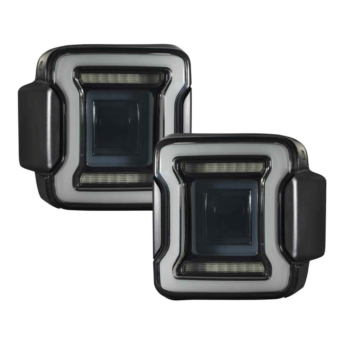 Form Lighting LED Tail Lights - Smoked (Pair) (2018-2022 Jeep Wrangler) - FL0014