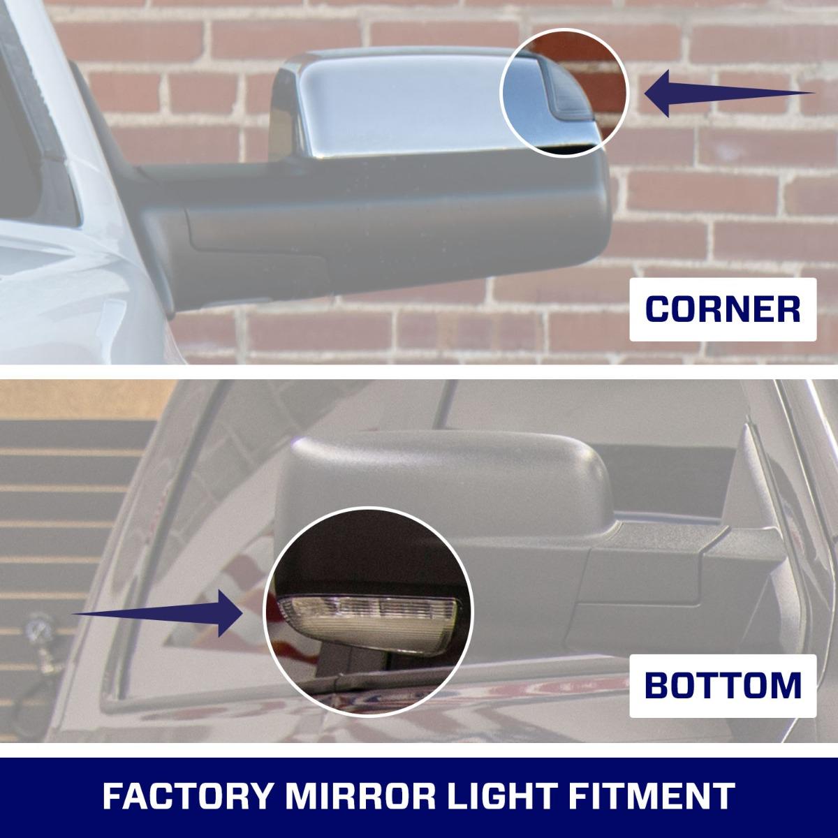 Form Lighting 2009 Ram 1500 LED Mirror Lights Bottom (Pair) - FL0035