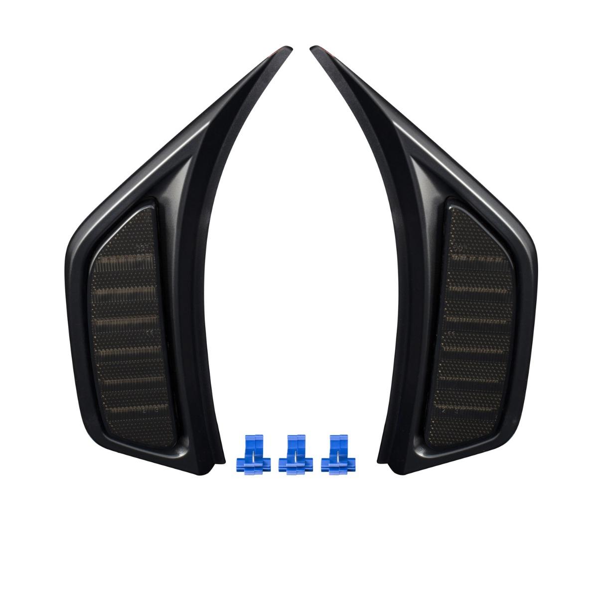Form Lighting 2020-2024 Jeep Gladiator LED Fender Lights Pair Smoked - FL0037-form-fnd-1650