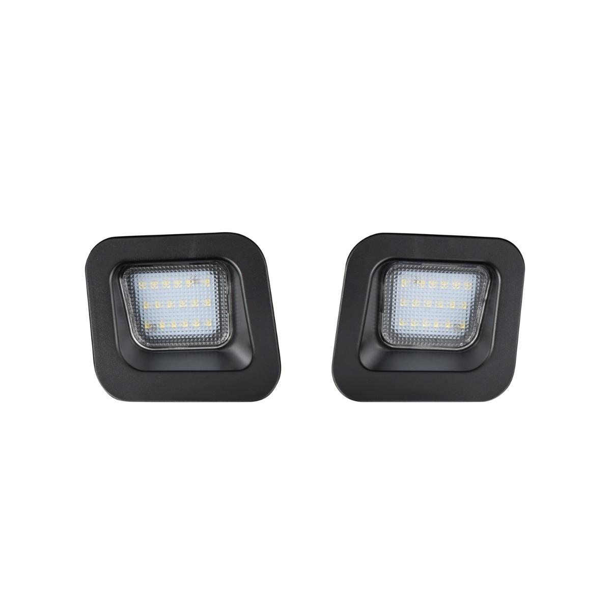 Form Lighting 2003-2018 Ram 1500/2500/3500 LED License Plate Lights Pair, Clear - FL0038-form-lic-0886