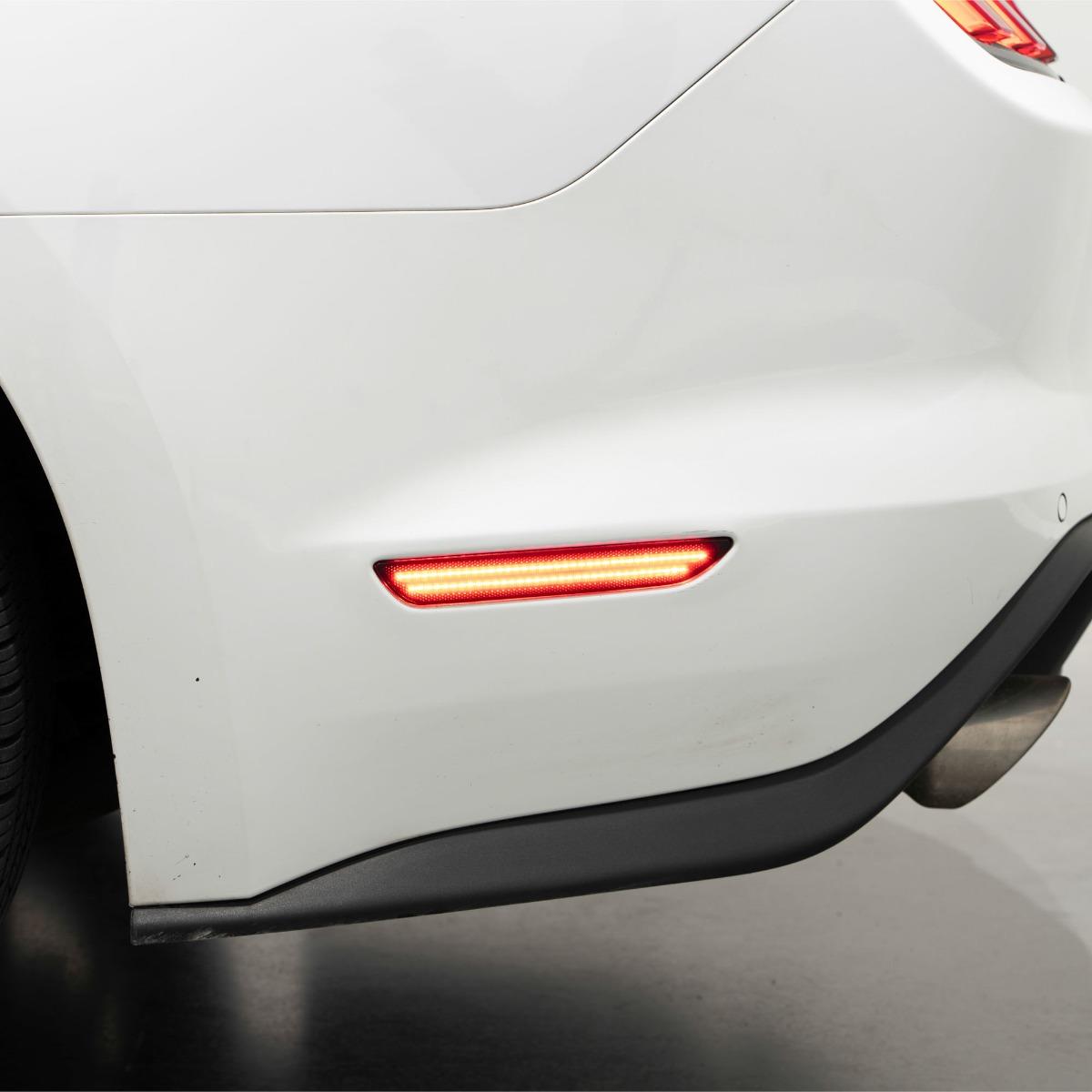 Form Lighting 2015-2023 Ford Mustang LED Sidemarkers Pair, Smoke - FL0042-form-sid-1071