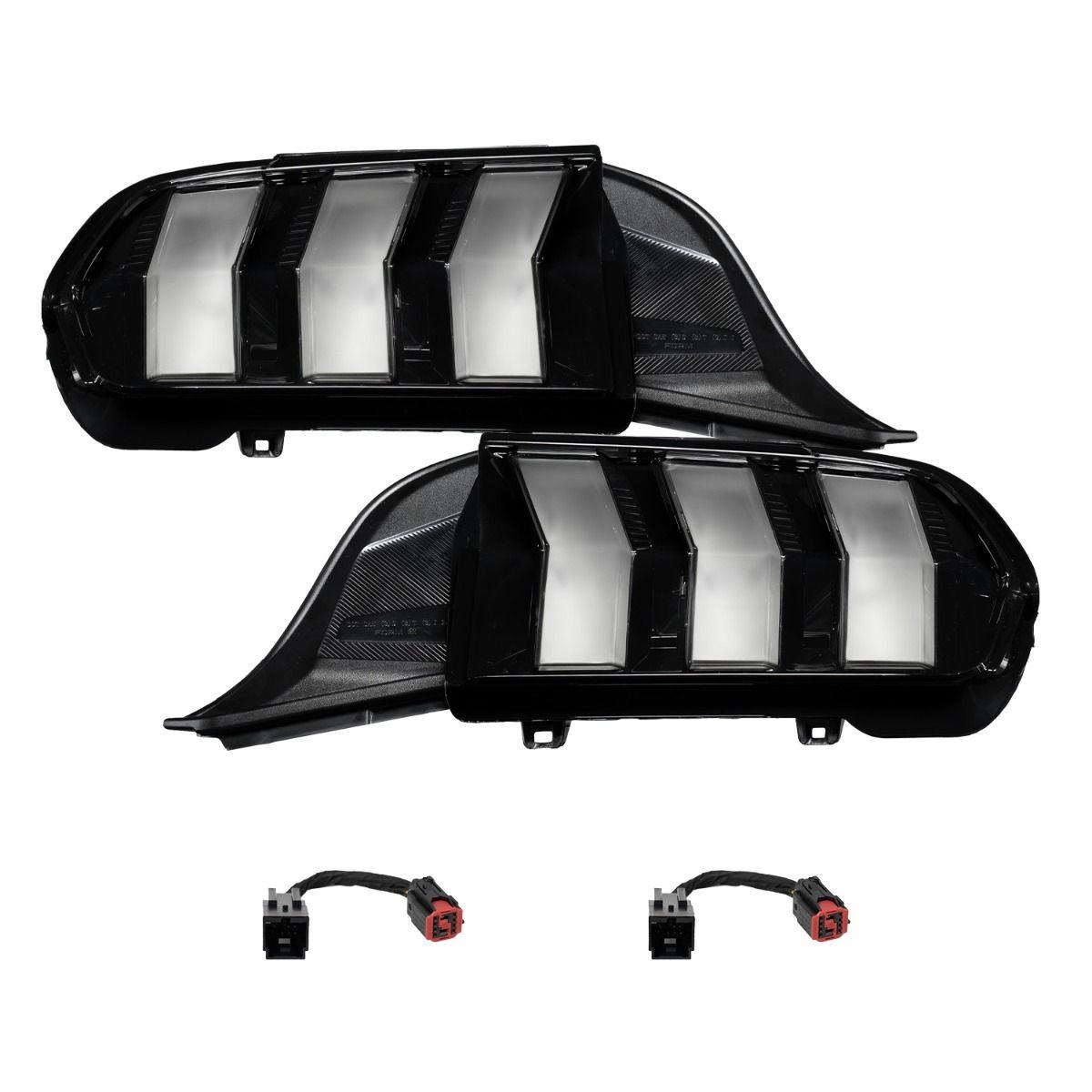Form Lighting LED Tail Lights Clear (pair) (2024-2026 Ford Mustang) - FL0087