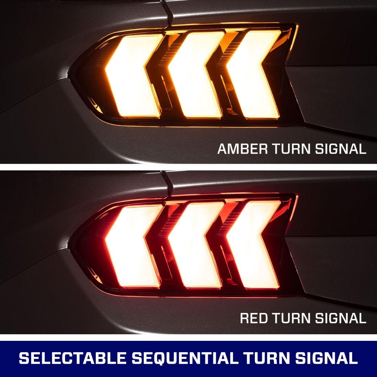 Form Lighting LED Tail Lights Clear (pair) (2024-2026 Ford Mustang) - FL0087