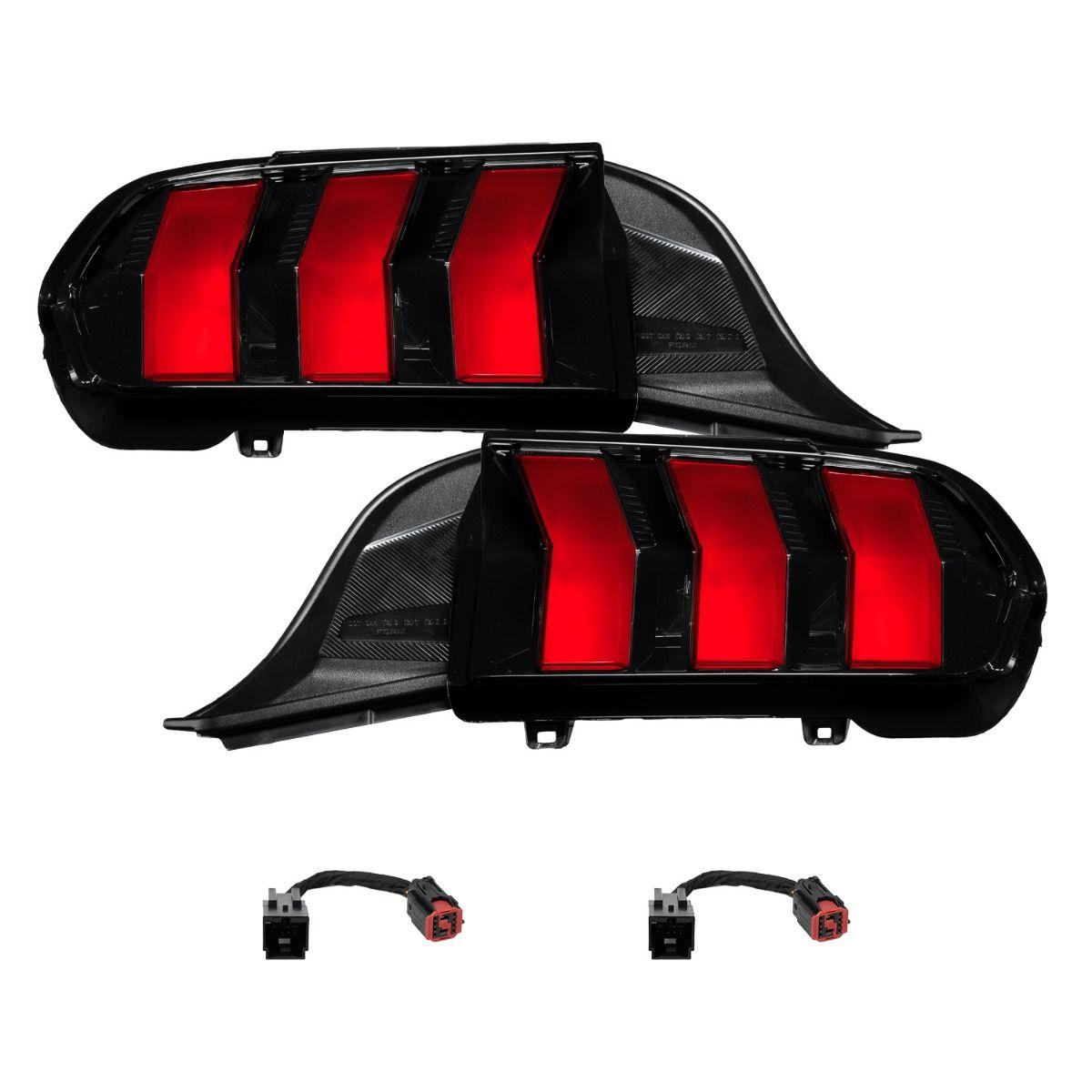 Form Lighting LED Tail Lights Red (pair) (2024-2026 Ford Mustang) - FL0089