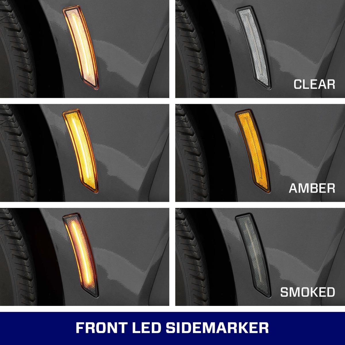 Form Lighting LED Sidemarkers - OEM (Set) (2024-2026 Mustang) - FL0090