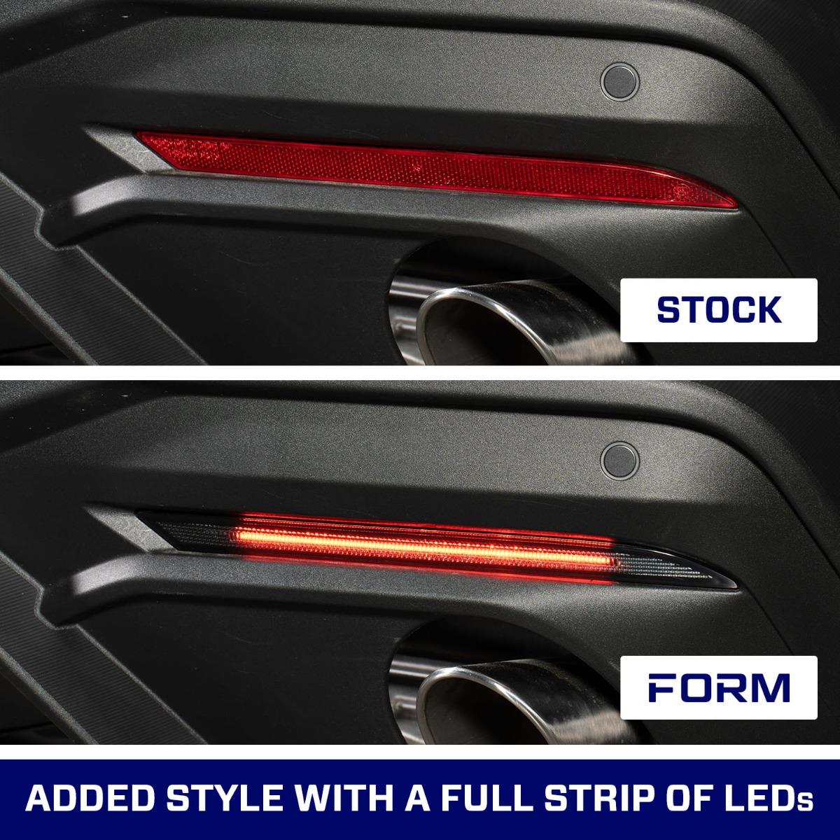 Form Lighting LED Rear Reflectors (Set) - Red (2018-2025 Mustang) - FL0094