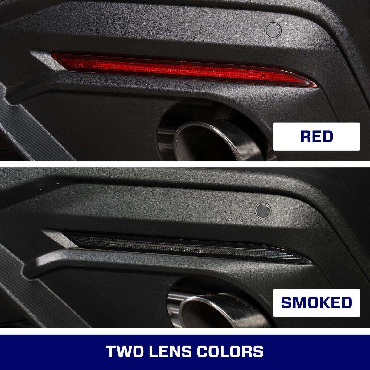 Form Lighting LED Rear Reflectors (Set) - Red (2018-2025 Mustang) - FL0094