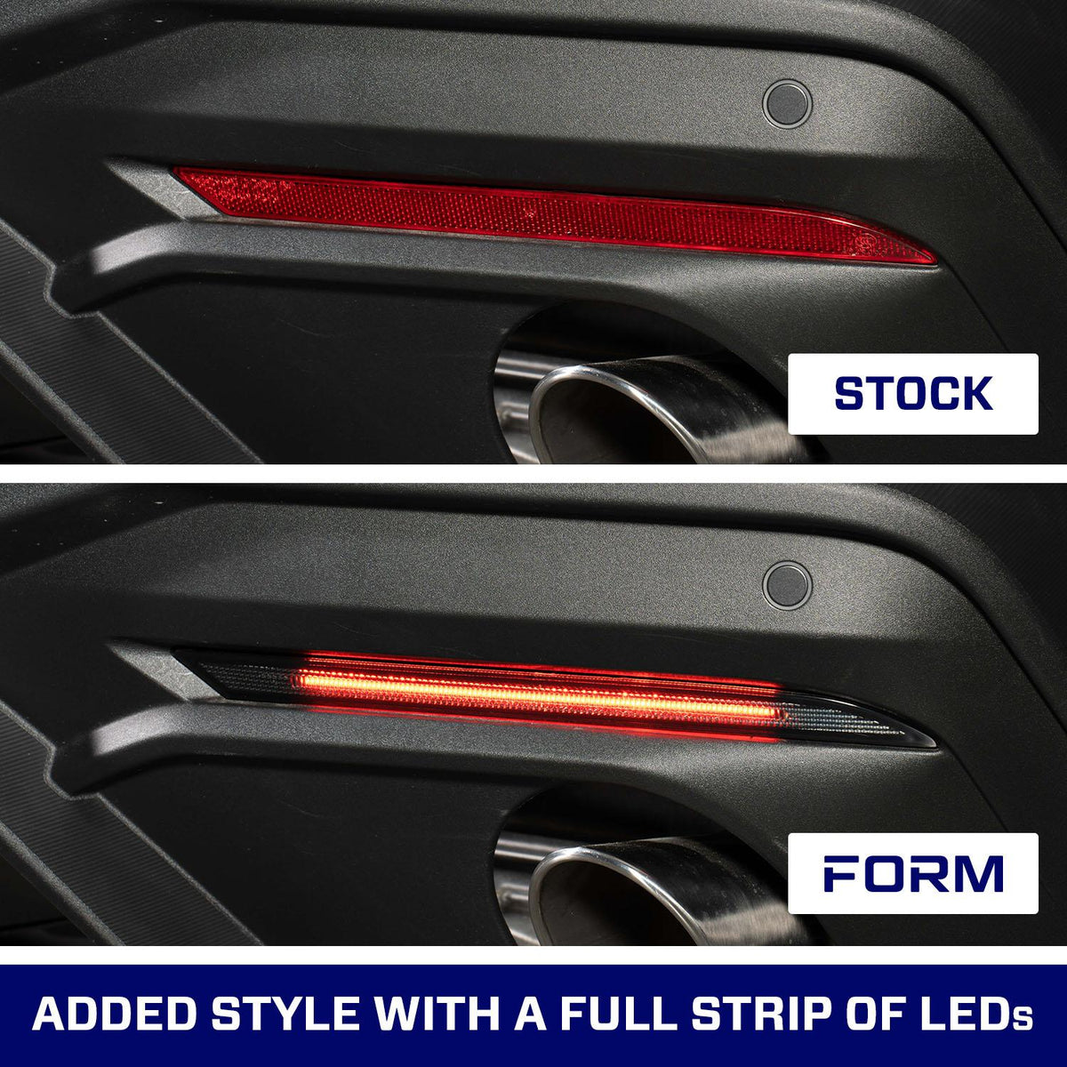 Form Lighting LED Rear Reflectors (Set) - Smoked (2024-2026 Mustang) - FL0095