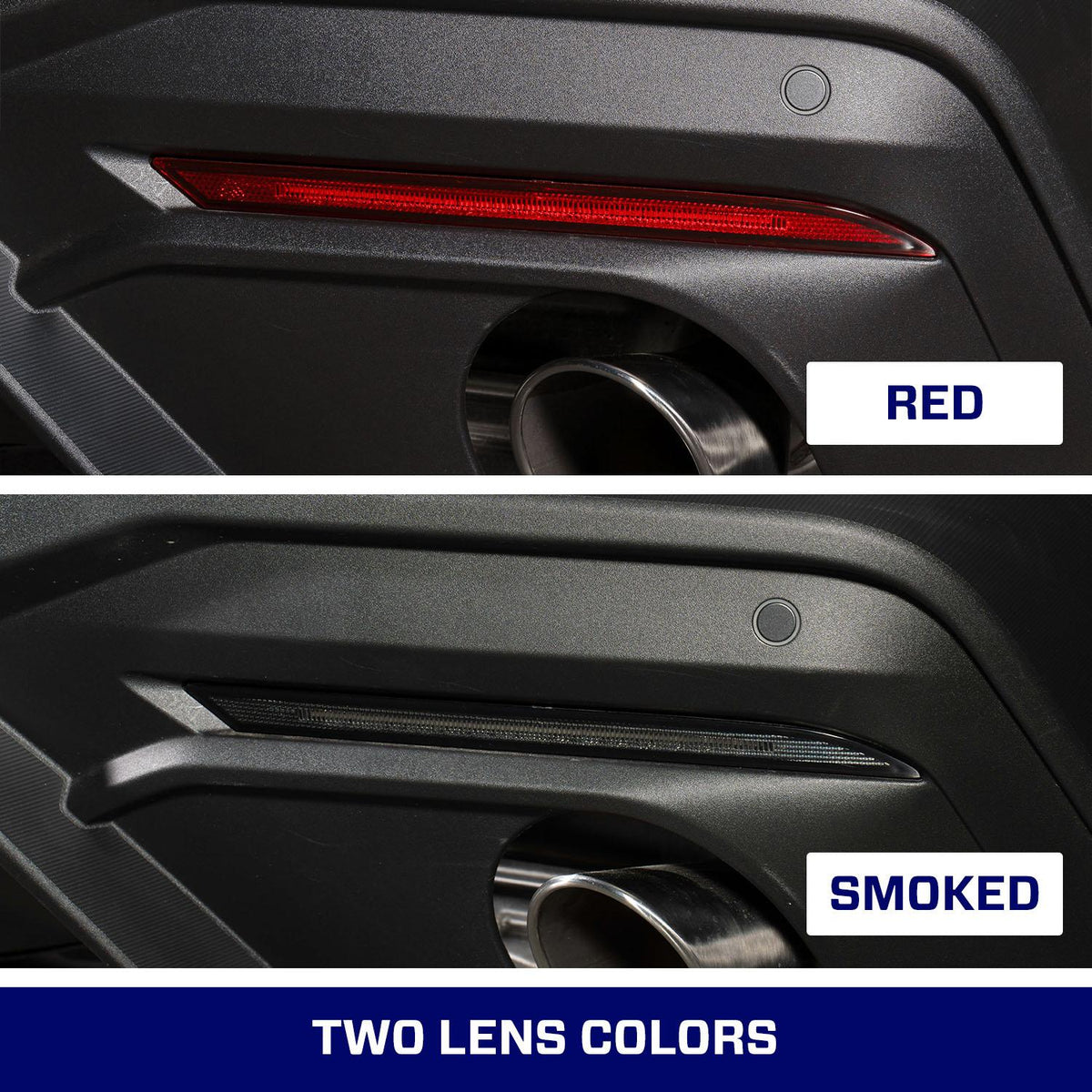 Form Lighting LED Rear Reflectors (Set) - Smoked (2024-2026 Mustang) - FL0095