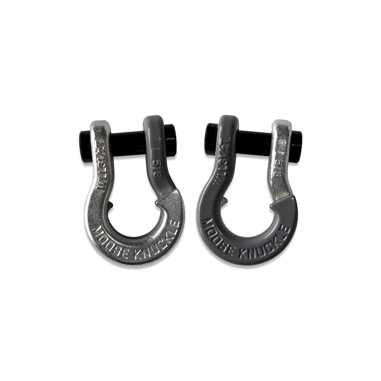Moose Knuckle Offroad Jowl SxS Recovery Split Shackle 5/8 Nice Gal and Gun Gray Combo - FN000025-146