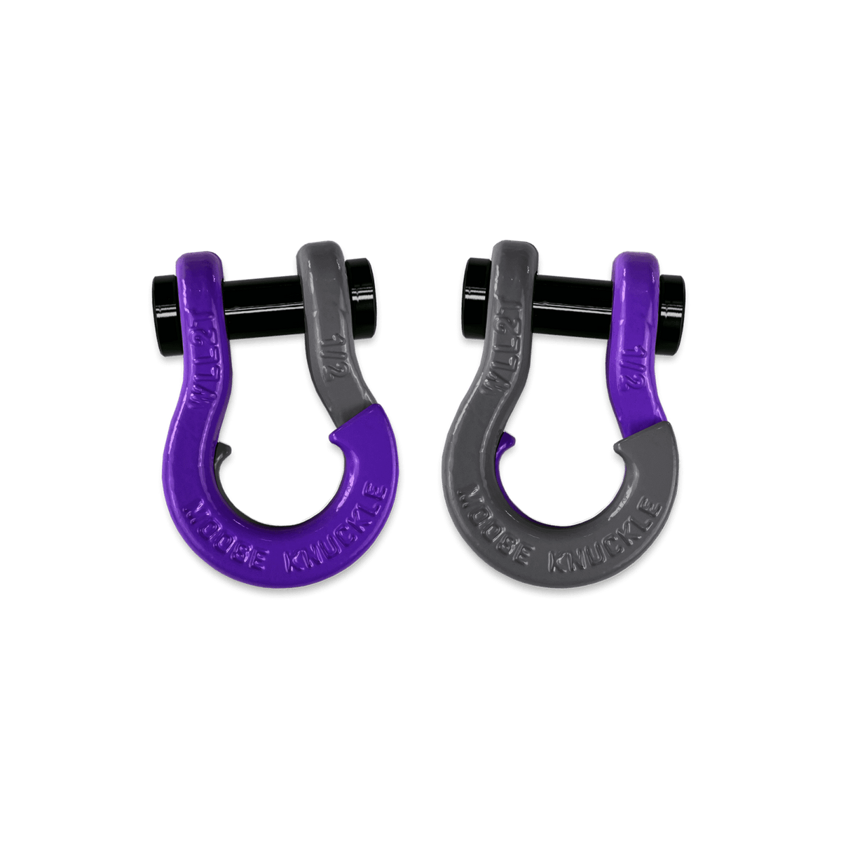 Moose Knuckle Offroad Jowl SxS Recovery Split Shackle 1/2 Grape Escape and Gun Gray Combo - FN000026-059