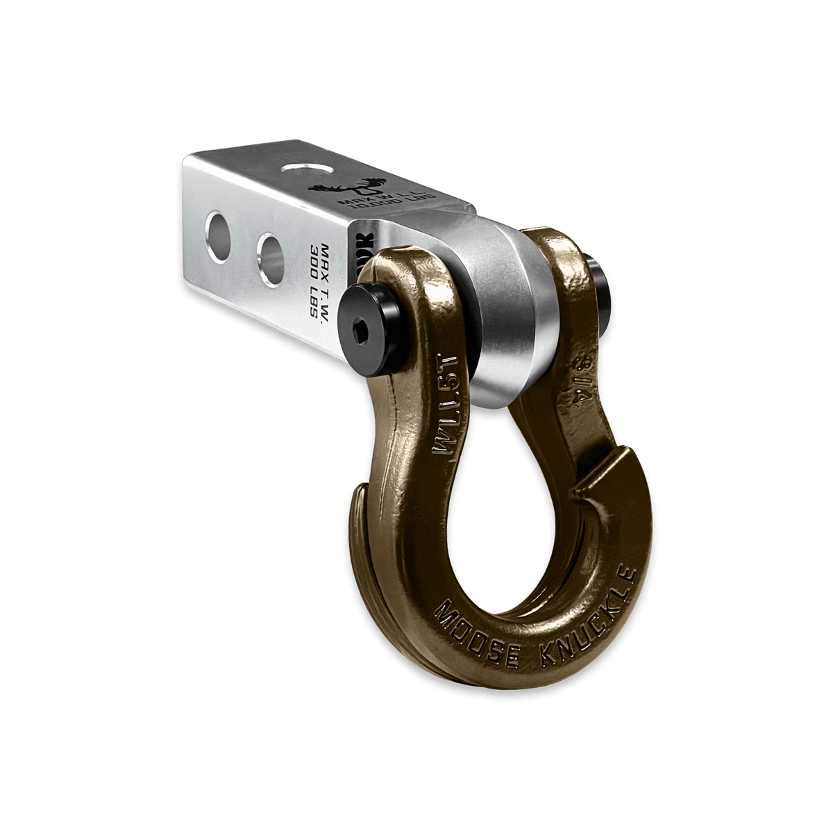 Moose Knuckle Offroad Jowl 3/4 Split Shackle and Mohawk 2.0 Receiver Combo Atomic Silver / Buff Bronze - FN000029-015