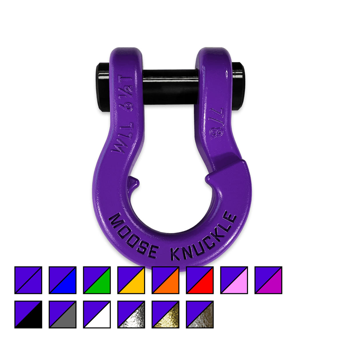 Moose Knuckle Offroad Jowl Recovery Split Shackle 7/8 Grape Escape - FN000047-004