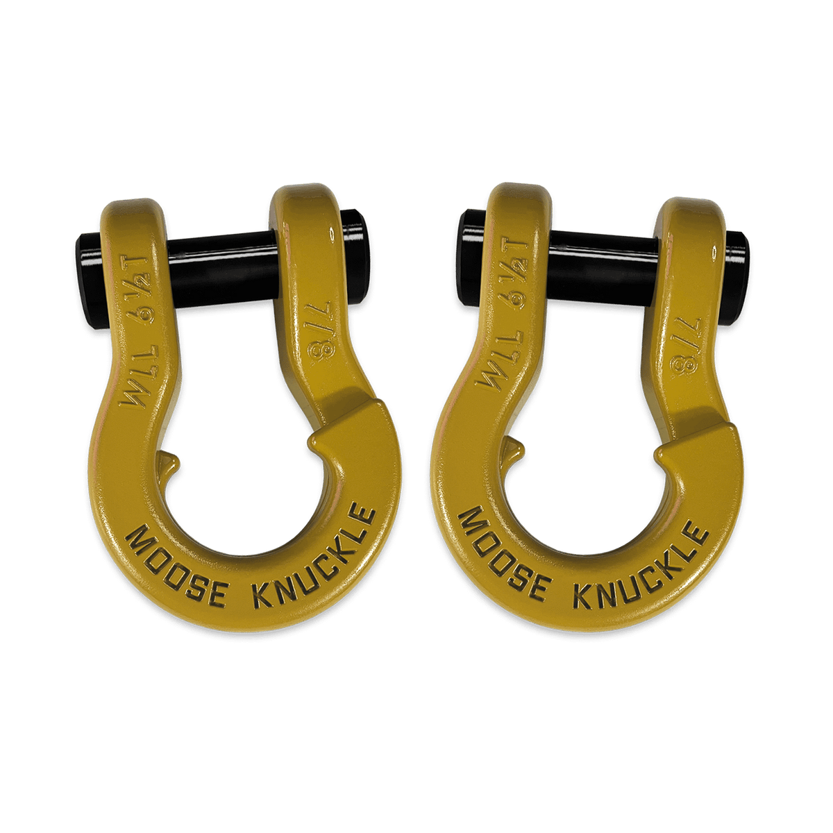 Moose Knuckle Offroad Jowl Recovery Split Shackle 7/8 Detonator Yellow and Detonator Yellow Combo - FN000047-099