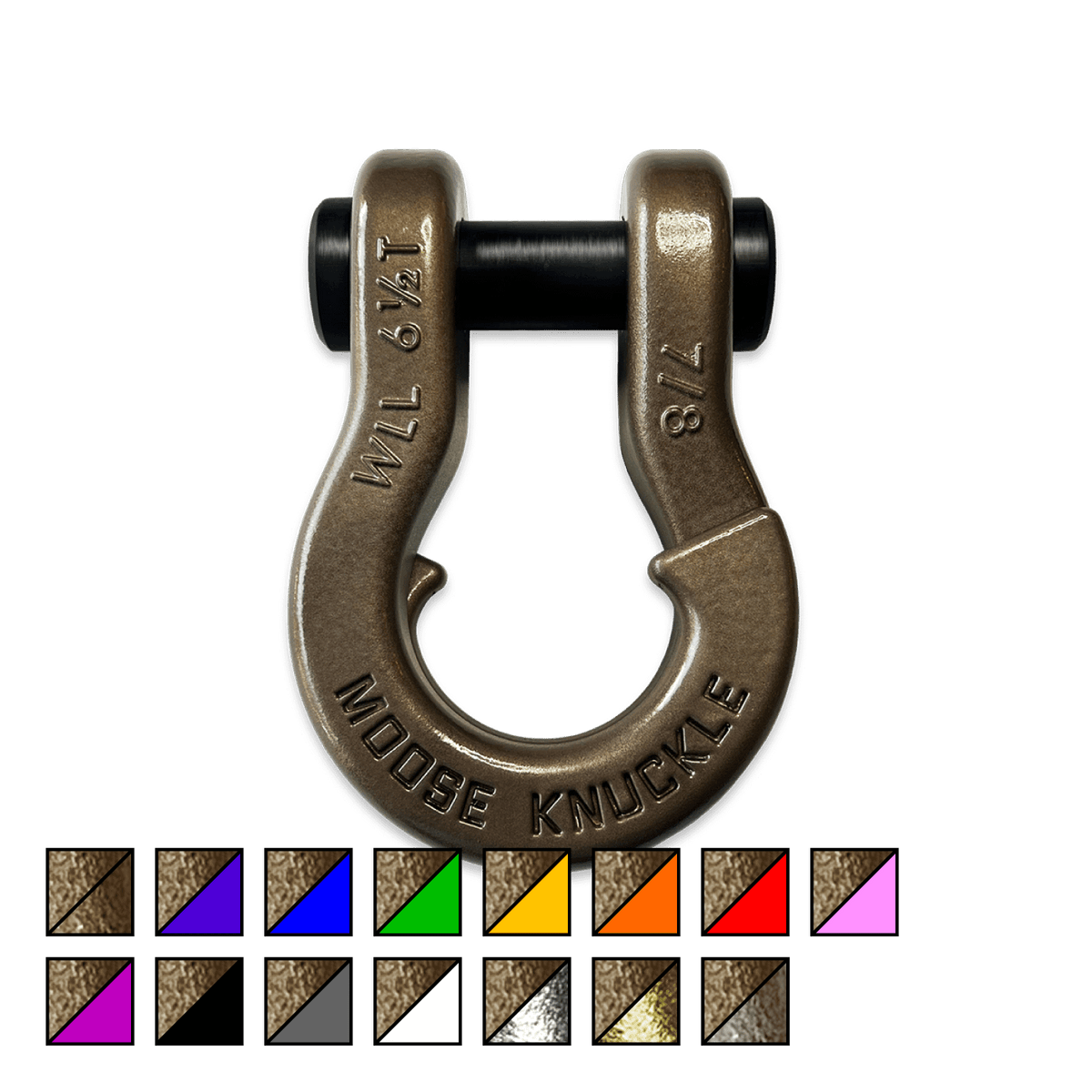 Moose Knuckle Offroad Jowl Recovery Split Shackle 7/8 Buff Bronze - FN000047-211