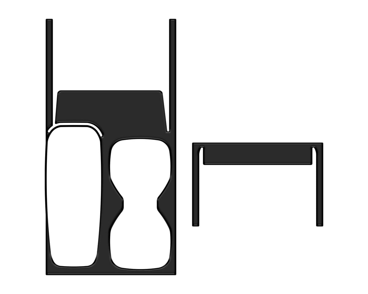 TUFSKINZ Center Console Accent Trim (2022-2024 Frontier) - FNT015-BLK-M