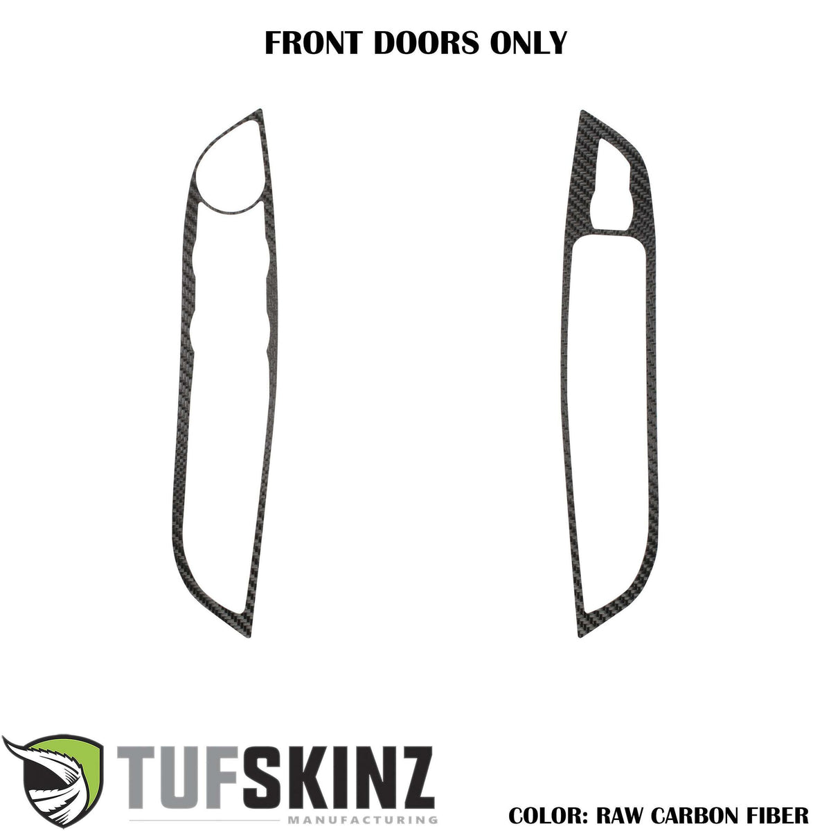 TUFSKINZ Interior Door Switch Panel(Front Doors) Accent Trim (2015-2018 Focus) - FOC027-RCF-X