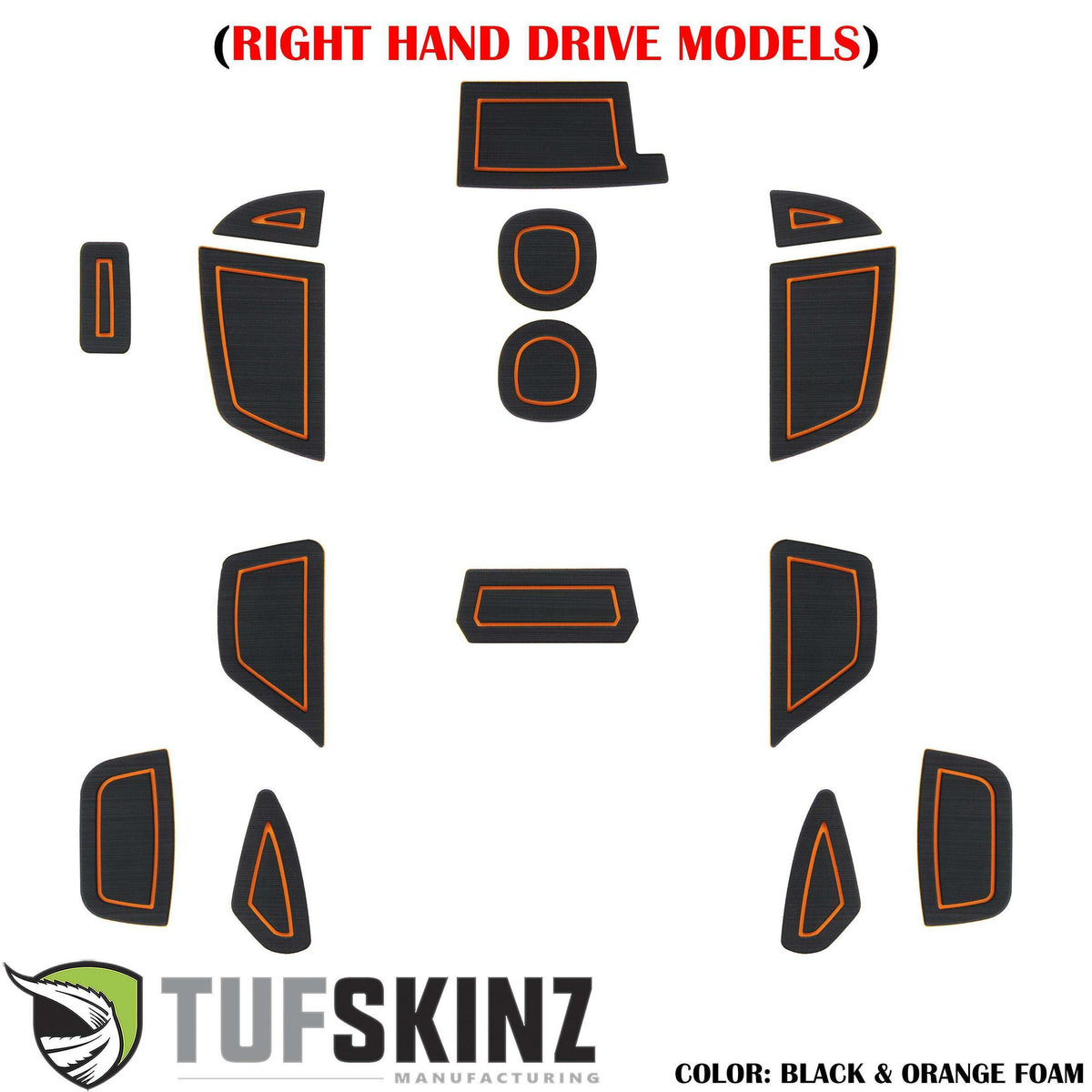 TUFSKINZ (RHD)Interior Foam Inserts (2016-2018 Focus) - FOC038-FOG-X