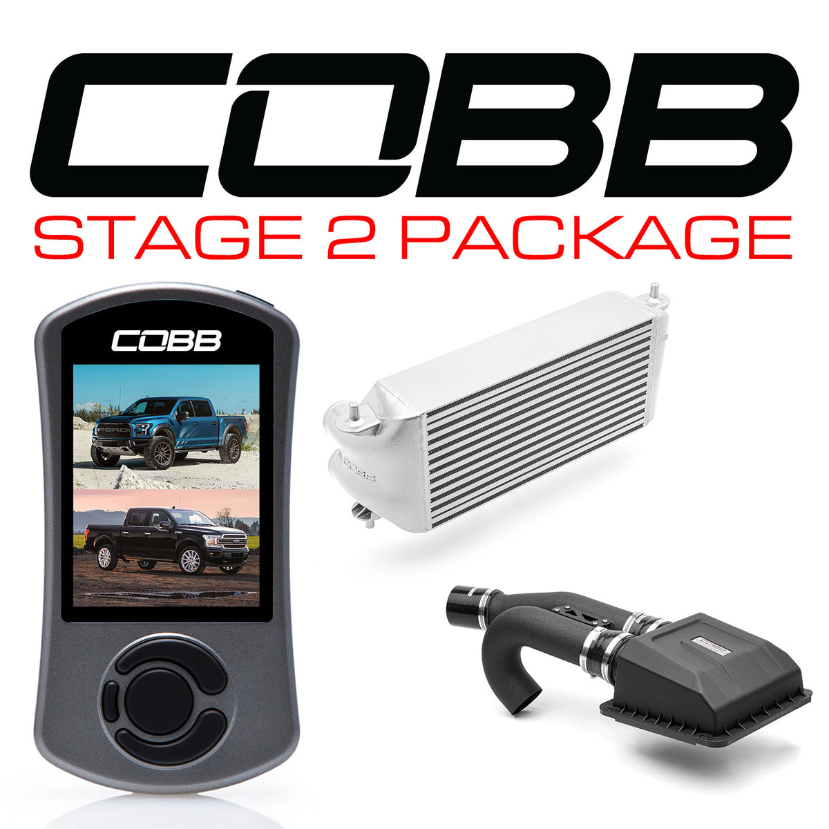 Cobb Ford F-150 Ecoboost Raptor/Ltd. w/TCM Stage 2 Power Package - Silver (Factory Loc. I/C)
