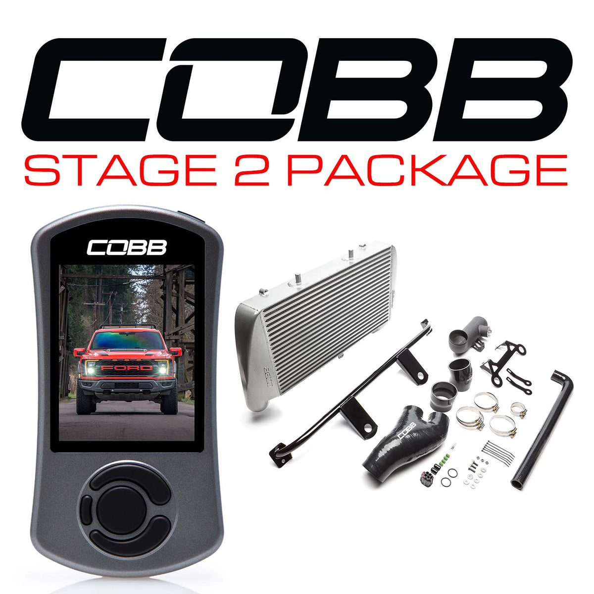 Cobb 21-22 Ford F-150 Raptor Stage 2 Power Package - Silver