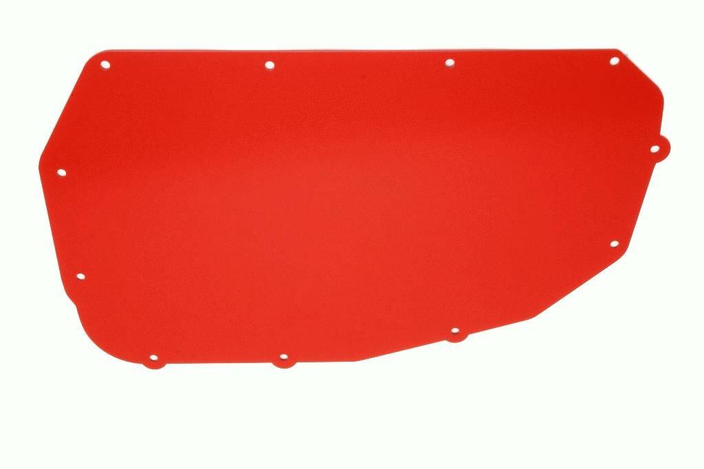 BMR FP001R Red A/C Delete Panel, Aluminum G-Body 1978 - 1987 Buick Grand National, Buick Regal, Chevy Malibu, Oldsmobile CutlaSS, Pontiac Grand Prix